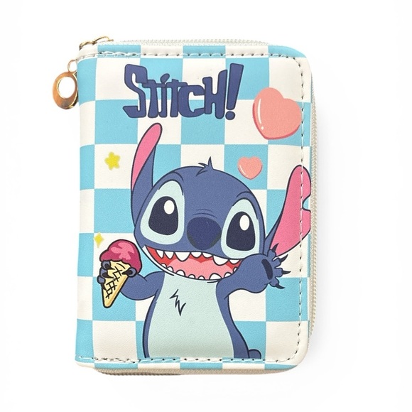 stitch wallet Other - Stitch! Zip Wallet with Ice Cream Graphic - Blue, Pink, White